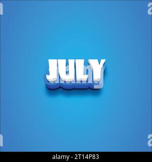 Vector 3D 2K text on a blue blackground. Stock Vector