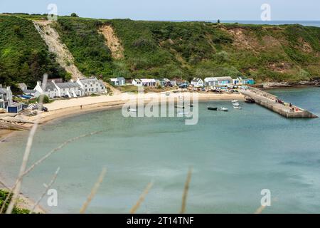 Nefyn Beach (Porth Nefyn) The small village of Nefyn, on the north coast of the Llyn Peninsula, Wales Stock Photo