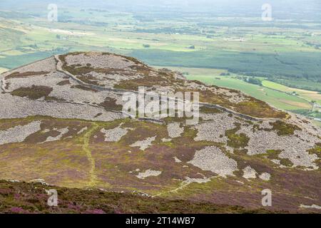 Tre'r Ceiri is a hillfort dating back to the Iron Age Stock Photo