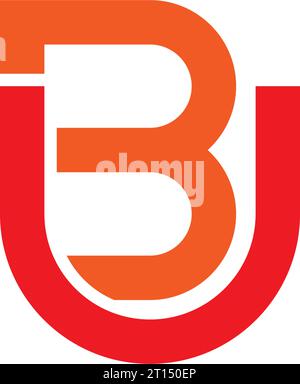 BU UB Logo, BU UB Monogram, Initial UB BU Logo, Letter UB BU Logo, Icon, Vector Stock Vector