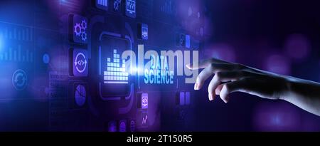 Big Data science analytics analysis information technology internet concept. Stock Photo