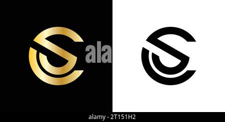 CS letter logo design, CS monogram, initials CS logo, CS logo, icon, vector Stock Vector