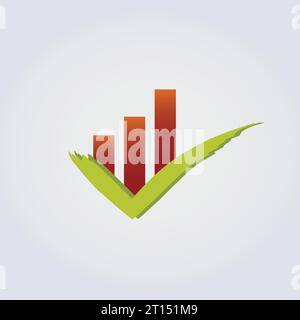 Icon for Logo Design Finance Real Estate and Asset Management Arrow Chart Trading Private Equity Banking Vector Stock Vector