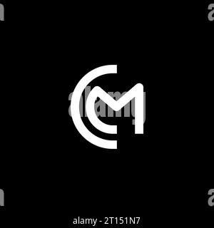 CM logo, CM monogram, initials CM, Letter CM logo concept, creative, icon, vector Stock Vector