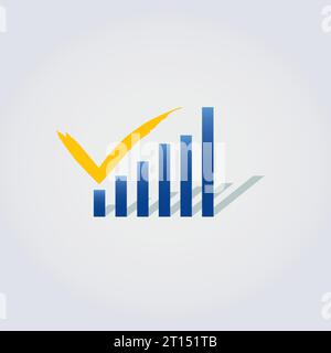 Icon for Logo Design Finance Real Estate and Asset Management Arrow Chart Trading Private Equity Banking Vector Stock Vector