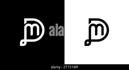 DM MD Logo, DM MD Monogram, initial MD DM logo, Letter MD DM logo, icon, vector Stock Vector
