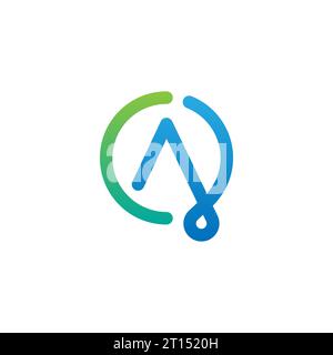 CA logo, CA monogram, initial CA logo, letter CA logo, icon, vector Stock Vector