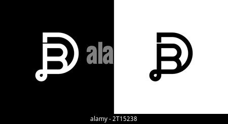 DB BD Logo, BD DB Monogram, Initial DB BD Logo, Letter BD DB Logo, Icon, Vector Stock Vector