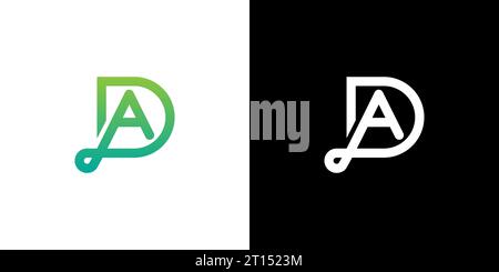 DA AD Logo, DA AD Monogram, Initial AD DA Logo, Letter AD DA Logo, Icon, Vector Stock Vector