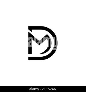 DM MD Logo, DM MD Monogram, initial MD DM logo, Letter MD DM logo, icon, vector Stock Vector