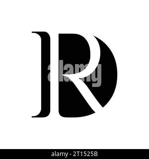 DR RD logo, RD DR monogram, initials DR RD logo, letter RD DR logo, Elegant icon vector Stock Vector