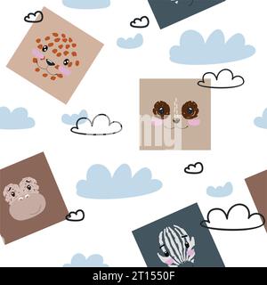 Vector safari animals. Stock Vector