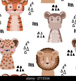 Vector safari animals. Stock Vector