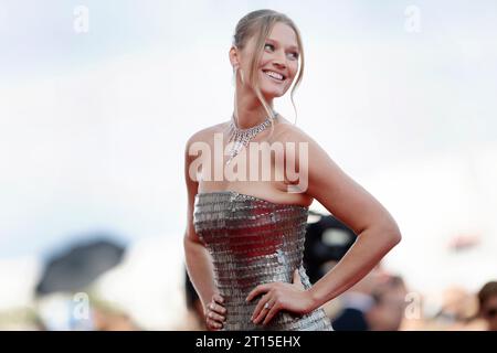 VENICE, ITALY - AUGUST 30: Toni Garrn attends the opening red carpet at the 80th Venice International Film Festival on August 30, 2023 in Venice, Ital Stock Photo