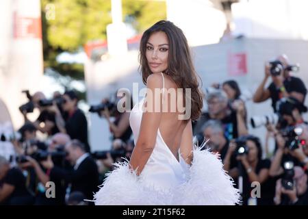 VENICE, ITALY - SEPTEMBER 06: Madalina Diana Ghenea attends the red carpet for the movie 'Origin' at the 80th Venice International Film Festival on Se Stock Photo