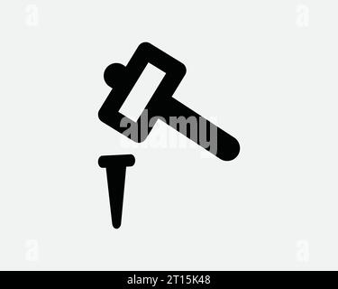 Hammer, nail, repair, construction, mechanic icon - Download on