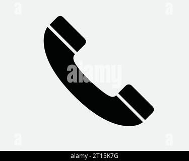 Phone Icon Old Handphone Cellphone Handheld Hand Held Caller Ringer Ring Call Contact Talk Info Dial Black White Outline Line Shape Sign Symbol Vector Stock Vector