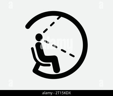 VR Pod Icon AR Chair Graphic Visual Tech Technology Glasses View 3D 4D 5D experience Game Device Vector EPS Illustration Artwork Clipart Stock Vector