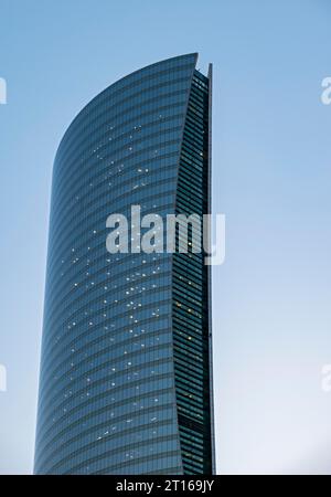 QNT-Qatar Navigation Tower, Doha, Qatar Stock Photo