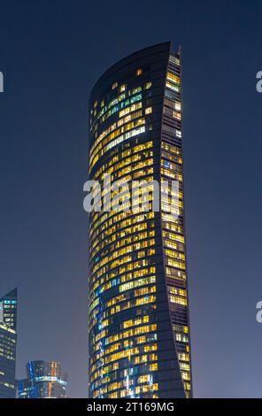 QNT-Qatar Navigation Tower, Doha, Qatar Stock Photo