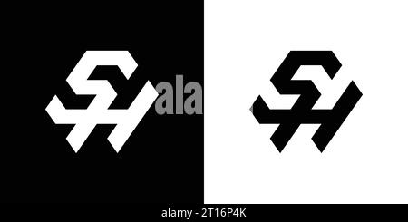 SH logo, SH Monogram, Initial SH Logo, Letter SH logo, Icon, Vector Stock Vector