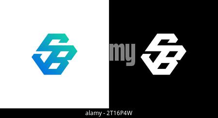 SB Logo, SB Monogram, Initial SB Logo, Letter SB Logo, Modern, Icon, Vector Stock Vector
