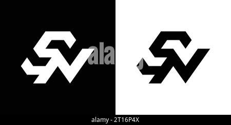 SN logo, SN Monogram, Initial SN Logo, Letter SN logo, Icon, Vector Stock Vector