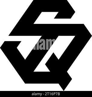 SQ logo, SQ Monogram, Initial SQ Logo, Letter SQ logo, Icon, Vector Stock Vector