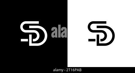 SD Logo, SD Monogram, Initial SD Logo, Letter SD Logo, Icon, Vector Stock Vector