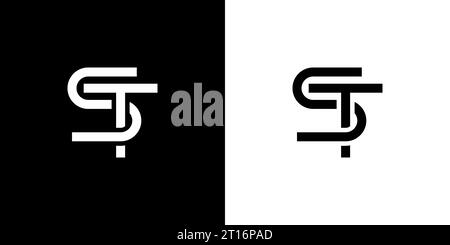 ST Logo, ST Monogram, Initial ST Logo, Letter ST Logo, Icon, Vector Stock Vector