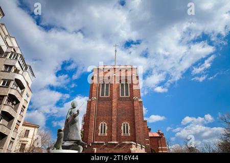 Picture of the Anglican church of Bucharest. The Anglican Church of the Resurrection is a church located in central Bucharest, Romania, near Grădina I Stock Photo