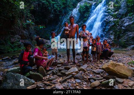 Royal Belum indigenous people Stock Photo