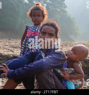 Royal Belum indigenous people Stock Photo