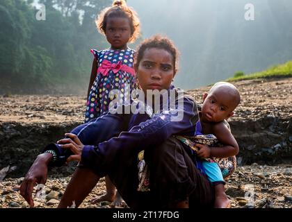 Royal Belum indigenous people Stock Photo