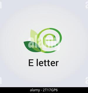 E Letter Icon Design Single Isolated Logo Design Brand Corporate Identity Various Colors Editable Template Vector Monogram Emblem Illustration Brand Stock Vector