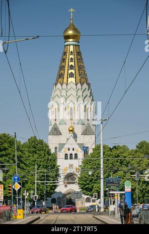 Russische Gedächtniskirche, Philipp-Rosenthal-Straße, Leipzig, Sachsen, Deutschland Stock Photo