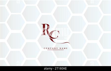 CR, RC  Abstract Letters Logo Monogram Stock Vector