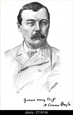 Arthur Conan Doyle by George Wylie Hutchinson Stock Photo