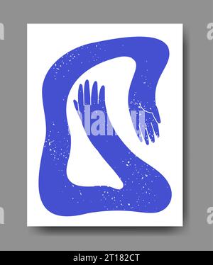 Abstract wiggling gesticulating hands vector Stock Vector