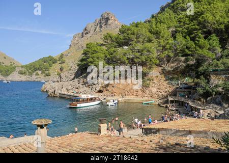 Badebucht von Sa Calobra, Serra de Tramuntana, Mallorca, Spanien Stock Photo