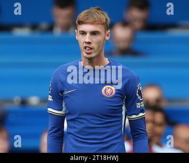 Cole Palmer of Chelsea. - Chelsea v Aston Villa, Premier League, Stamford Bridge Stadium, London, UK - 24th September 2023.. Editorial Use Only - DataCo restrictions apply Stock Photo