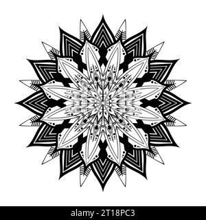 luxury new hand drawn luxury lotus flower mandala art style with ...