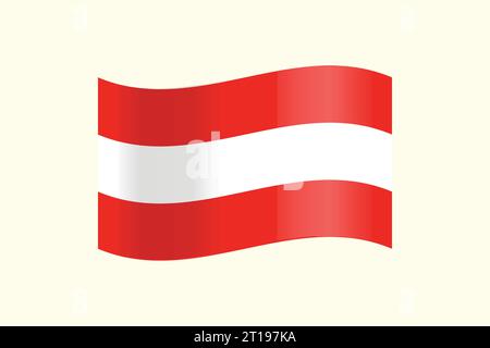 Austria national flag in vector Stock Vector