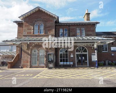 STONEHAVEN, UK - SEPTEMBER 14, 2023: Stonehaven railway station Stock Photo