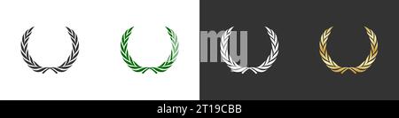 Laurel wreath icon set Stock Vector Image & Art - Alamy