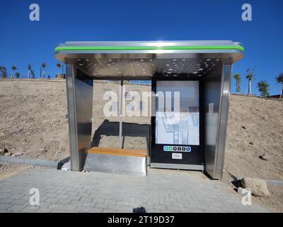 Ankara, Turkey, October 12, 2023: A bus waiting stop for EGO buses in Ankara Stock Photo