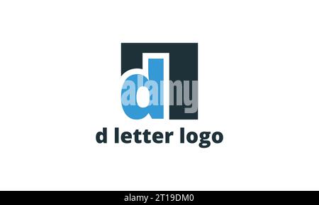 d letter logo design Stock Vector