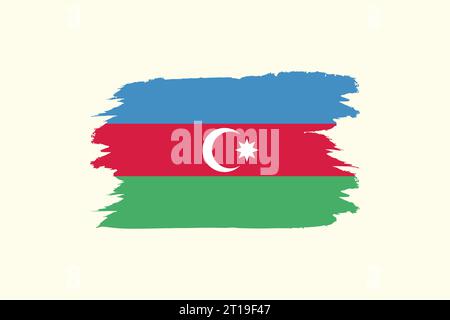 Azerbaijan national flag in vector Stock Vector