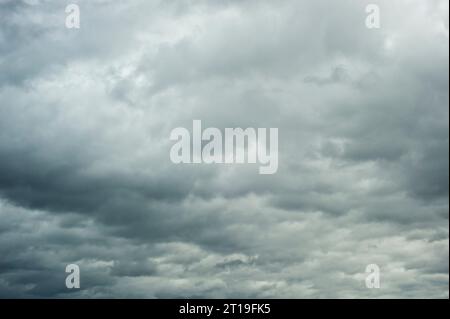 dramatic cloudy stormy sky Stock Photo