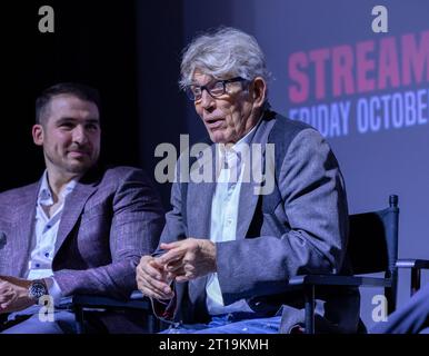 MIAMI, FL-OCT 11: Producer, Director Orlando Cicilia III and Actor Eric Roberts are seen during the preview private viewing of “HAMMER”at the Koubek Center in Miami, Florida on October 11, 2023. (Photo by Alberto E. Tamargo/Sipa USA) Stock Photo